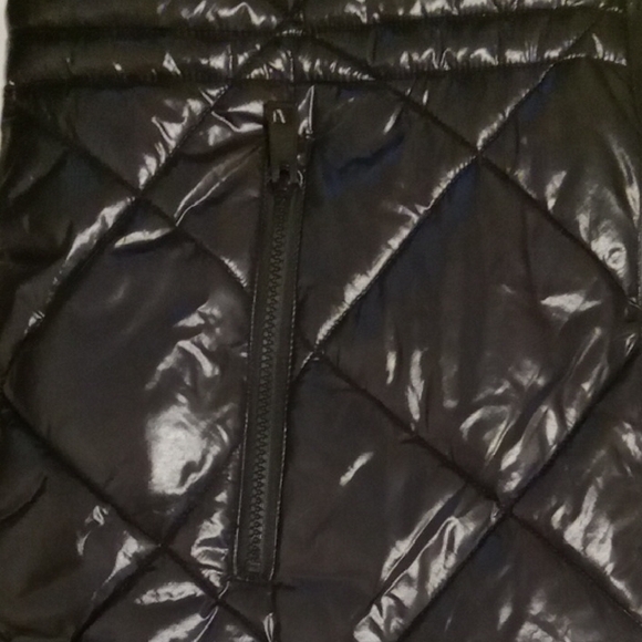 Michael Kors Shiny Black Quilted Jacket - Picture 4 of 6